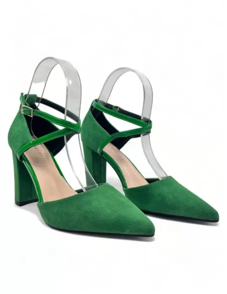 Sandalias vestir para mujer color verde - Timbos zapatos