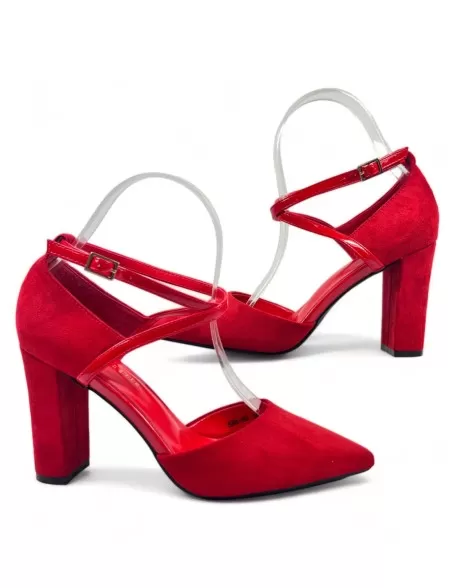 Tacón para vestir de mujer color rojo - Timbos zapatos