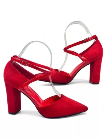 Tacón para vestir de mujer color rojo - Timbos zapatos