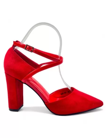 Tacón para vestir de mujer color rojo - Timbos zapatos