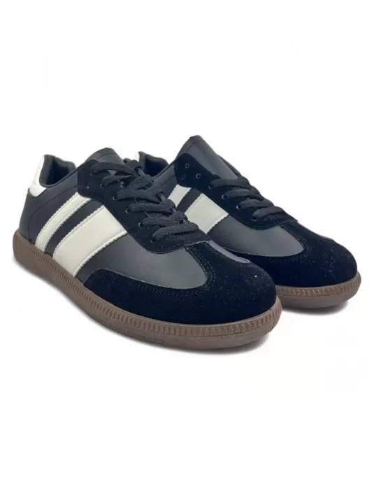 Deportiva de hombre color negro blanco - Timbos Zapatos