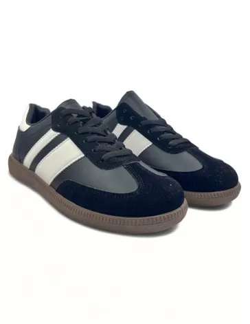 Deportiva de hombre color negro blanco - Timbos Zapatos