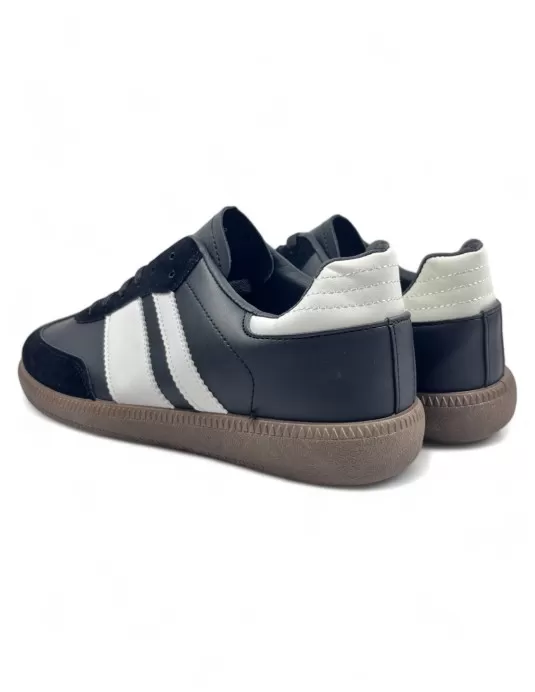 Deportiva de hombre color negro blanco - Timbos Zapatos