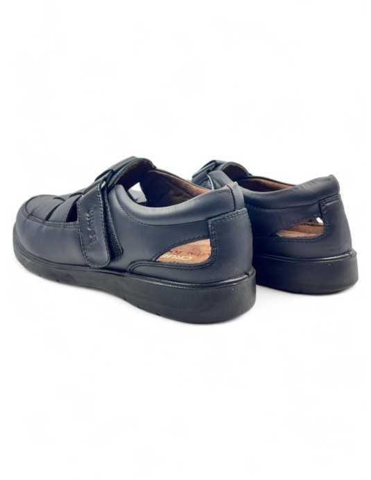 Sandalias de hombre en color negro, piel - Timbos Zapatos