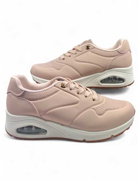 Deportiva cómoda de mujer en color rosa - Timbos Zapatos
