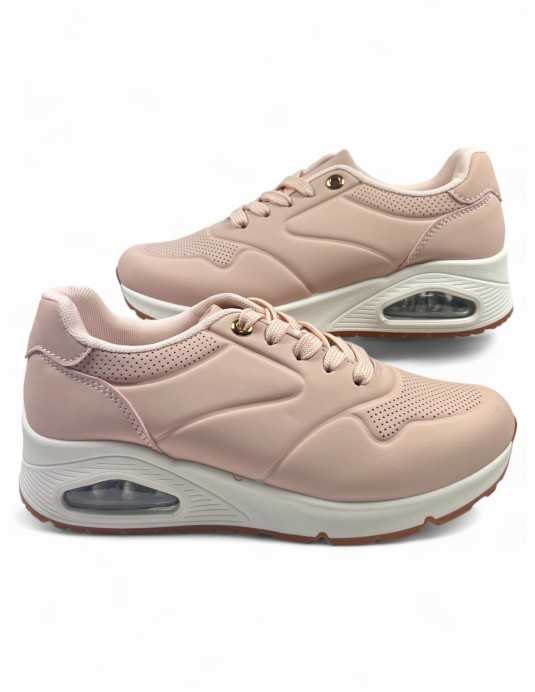 Deportiva cómoda de mujer en color rosa - Timbos Zapatos