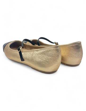 Mercedes cómoda de mujer en color oro - Timbos Zapatos