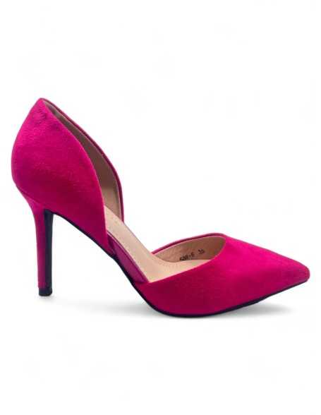 Salón con tacón fucsia de mujer - Timbos Zapatos