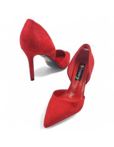 Salón con tacón rojo de mujer - Timbos Zapatos