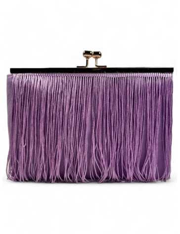 Clutch de fiesta color lila - Timbos Zapatos