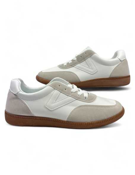 Deportiva de hombre color blanco- Timbos Zapatos