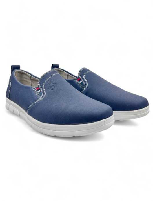 Mocasín cómodo de hombre color azul marino - Timbos Zapatos