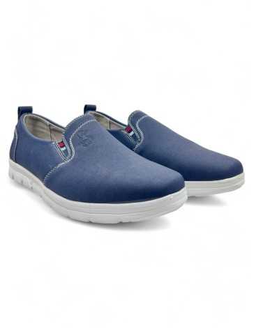 Mocasín cómodo de hombre color azul marino - Timbos Zapatos