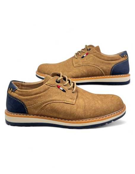 Zapato casual hombre color camel - Timbos zapatos