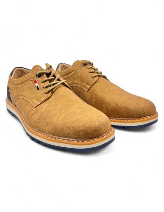 Zapato casual hombre color camel - Timbos zapatos