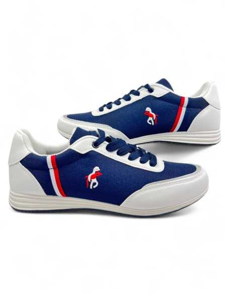 Deportiva de hombre en color azul marino y blanco - Timbos Zapatos