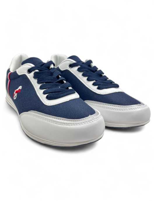 Deportiva de hombre en color azul marino y blanco - Timbos Zapatos