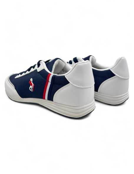 Deportiva de hombre en color azul marino y blanco - Timbos Zapatos