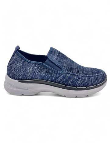 Mocasín cómodo de hombre color azul marino - Timbos Zapatos