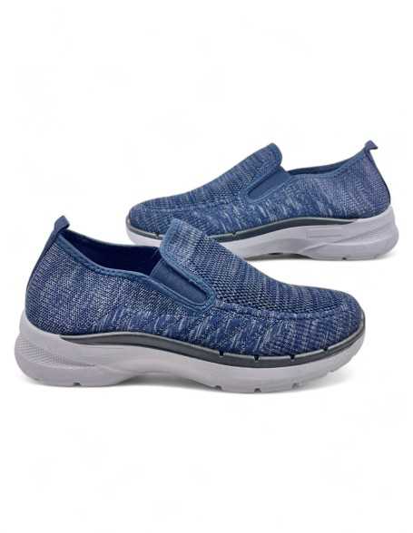 Mocasín cómodo de hombre color azul marino - Timbos Zapatos