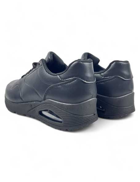 Deportiva cómoda de hombre color negro - Timbos Zapatos