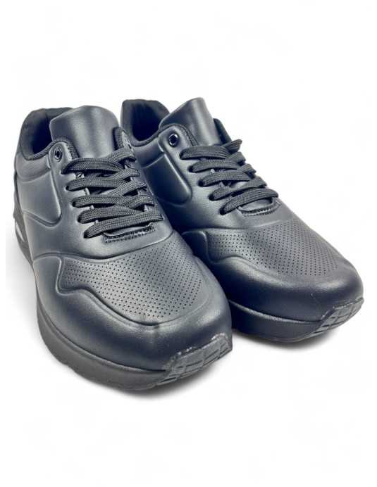 Deportiva cómoda de hombre color negro - Timbos Zapatos