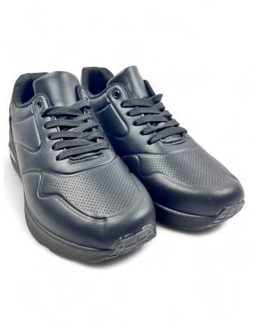 Deportiva cómoda de hombre color negro - Timbos Zapatos