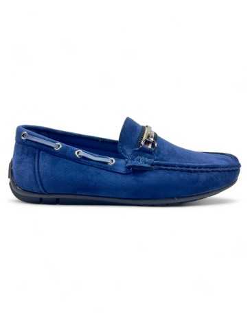 Mocasín de hombre en color azul marino, cómodo - Timbos Zapatos