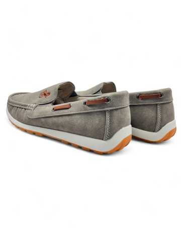 Mocasín cómodo de hombre color gris - Timbos Zapatos