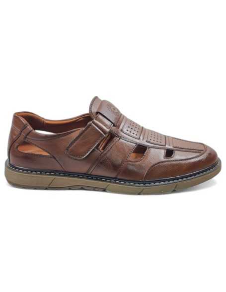 Sandalias de hombre en color cuero - Timbos Zapatos