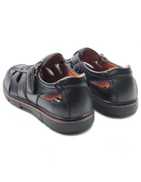 Sandalias de hombre en color negro - Timbos Zapatos