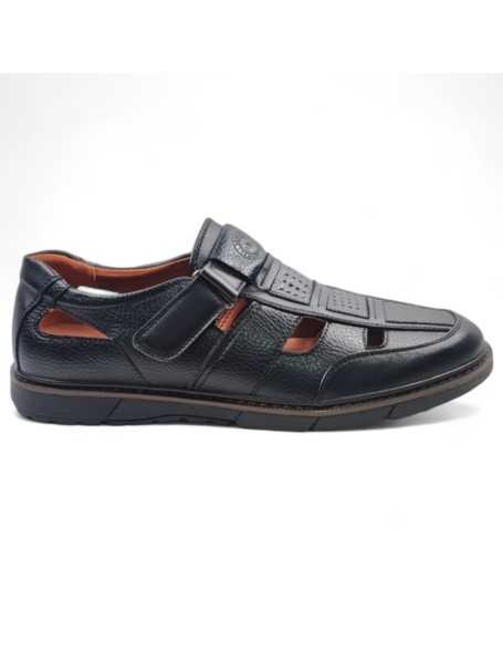 Sandalias de hombre en color negro - Timbos Zapatos