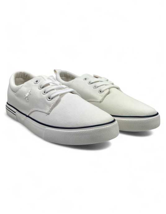 Deportivo de lona blanco de hombre - Timbos zapatos