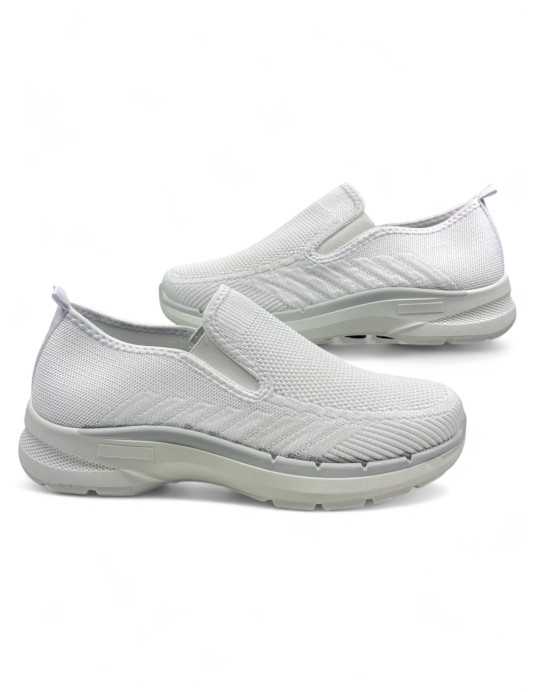 Mocasín cómodo de hombre color blanco - Timbos Zapatos