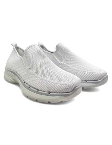 Mocasín cómodo de hombre color blanco - Timbos Zapatos