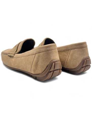 Mocasín cómodo de hombre color kaki - Timbos Zapatos