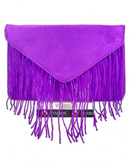 Bolso de fiesta tipo sobre en color morado - Timbos zapatos