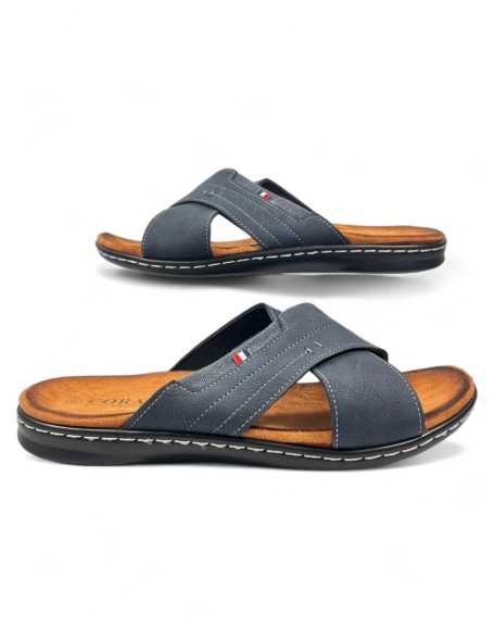 Sandalia hombre color marino - Timbos Zapatos