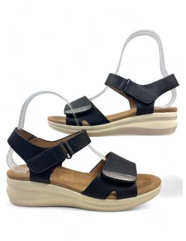 Sandalia cuña cómoda de verano marino - Timbos Zapatos