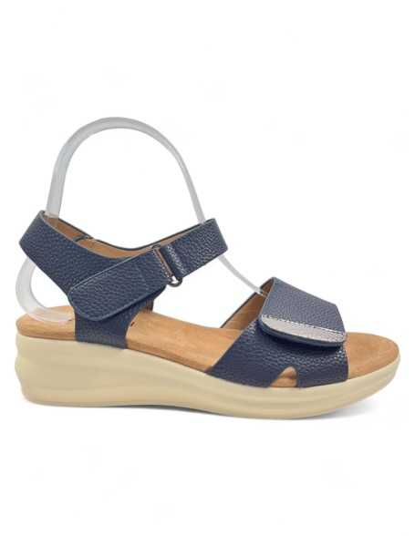 Sandalia cuña cómoda de verano marino - Timbos Zapatos