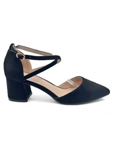 Sandalia negra de vestir color negro - Timbos Zapatos