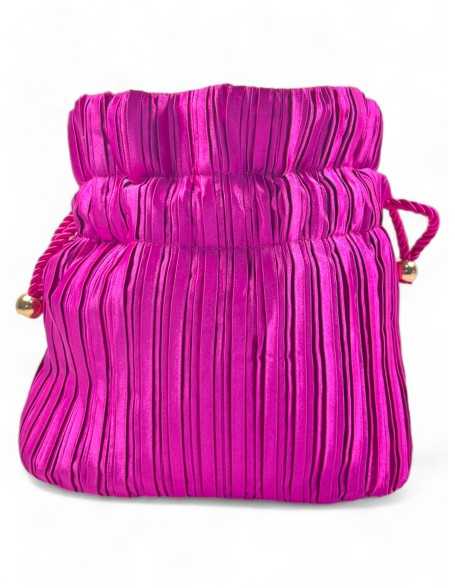 Bolso de fiesta bombonera color fucsia - Timbos zapatos