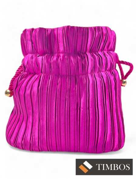 Bolso de fiesta bombonera color fucsia - Timbos zapatos