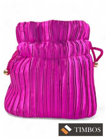 Bolso de fiesta bombonera color fucsia - Timbos zapatos