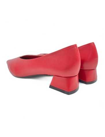 Salón tacón rojo de mujer - Timbos Zapatos