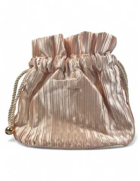 Bolso de fiesta tipo saco en color beige - Timbos zapatos