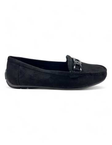 Mocasin vestir de mujer color negro - Timbos zapatos