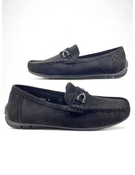 Mocasín cómodo de hombre color negro - Timbos Zapatos