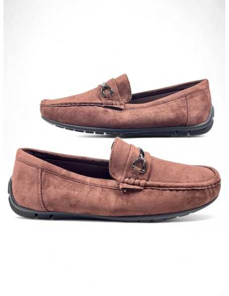 Mocasín cómodo de hombre color marron - Timbos Zapatos