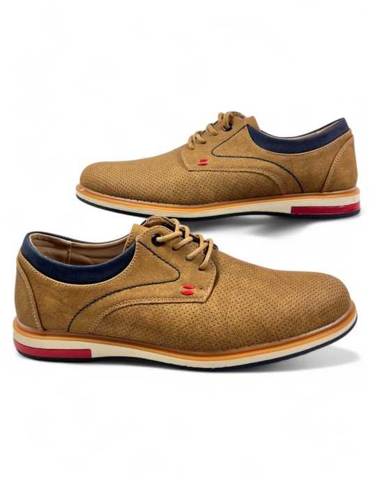 Zapato casual hombre color camel - Timbos zapatos